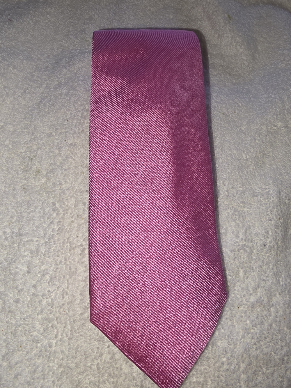 Bugatchi Solid Fuchsia-Pink Silk Tie